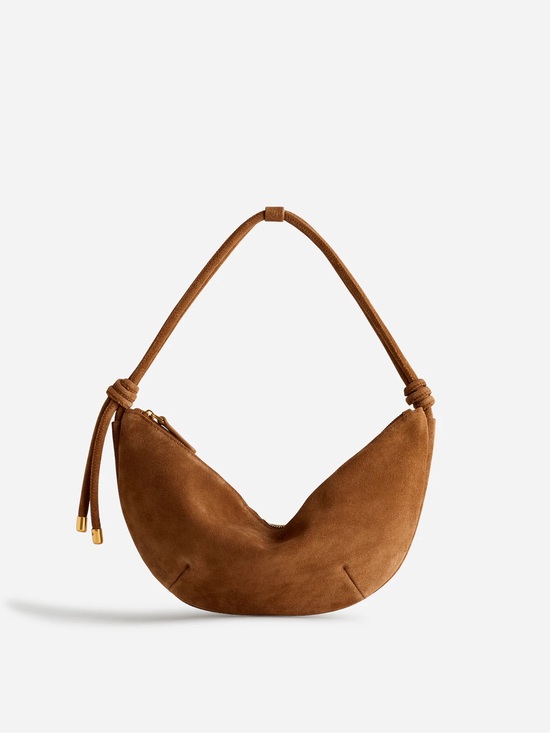 Madewell Handbags - NWT Madewell Brown Suede Bolo Shoulder Bag